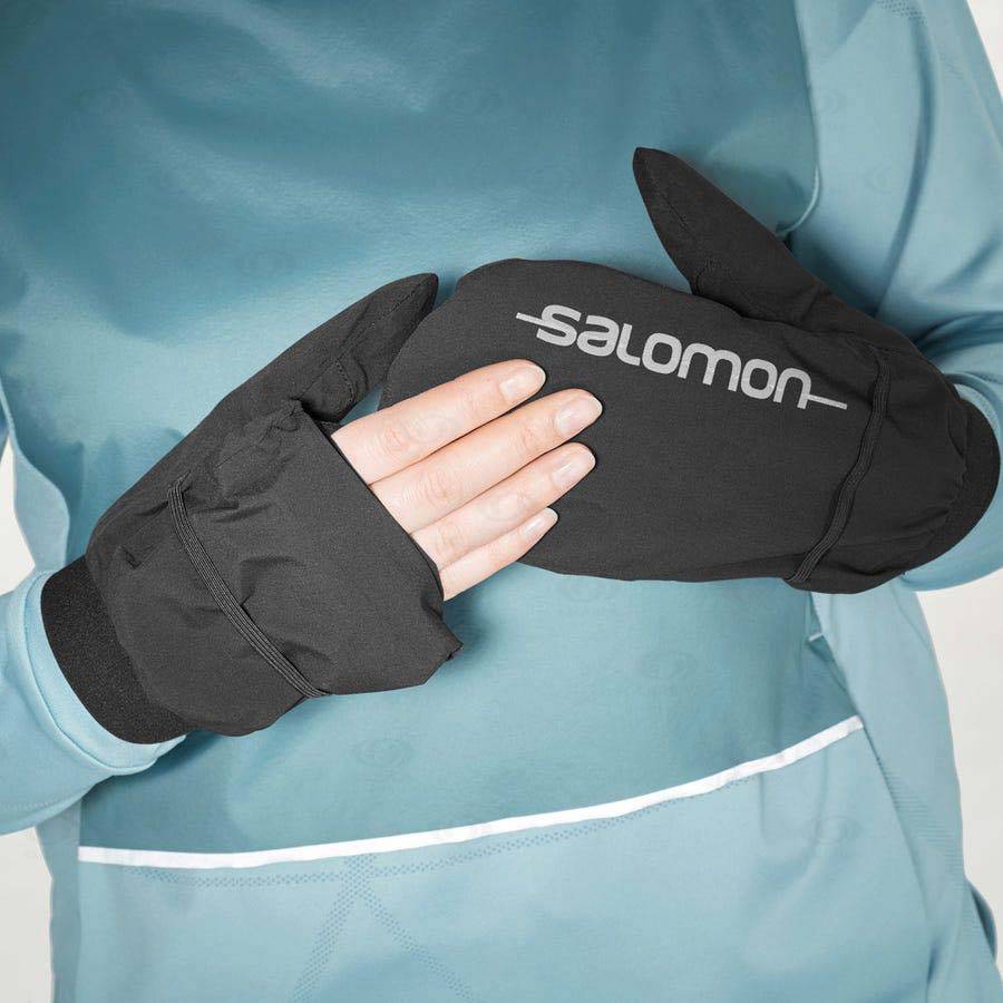 Black Salomon BONATTI WATERPROOF Men's Gloves | US-N1512