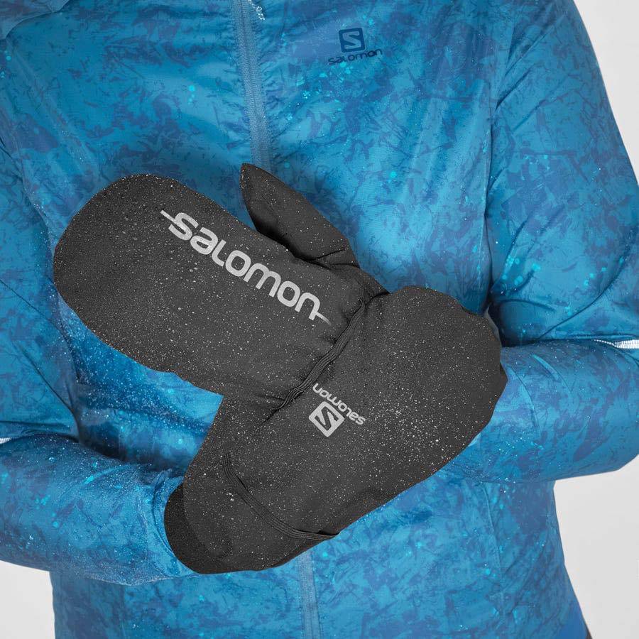 Black Salomon BONATTI WATERPROOF Men's Gloves | US-N1512