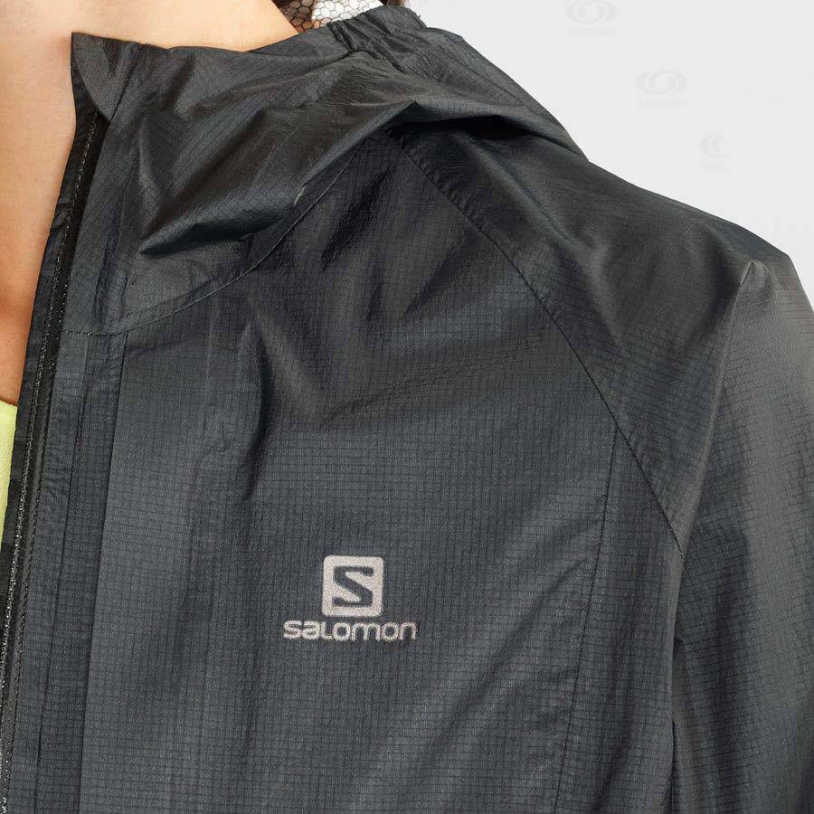 Black Salomon BONATTI WATERPROOF Women's Waterproof Jackets | US-O1882