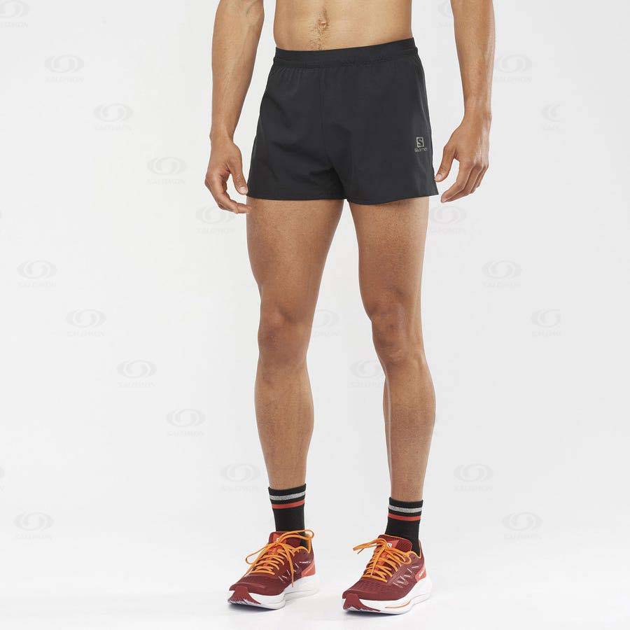 Black Salomon CROSS 3'' Men's Shorts | US-L1991