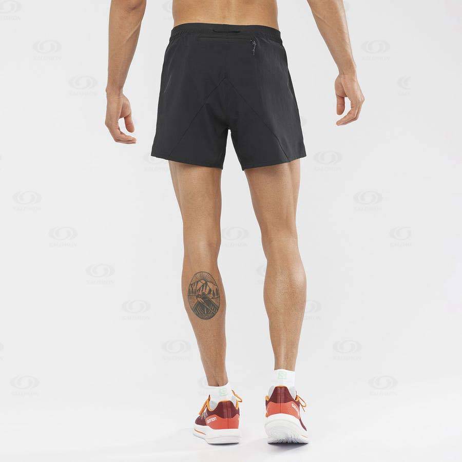 Black Salomon CROSS 5'' Men's Shorts | US-W1060