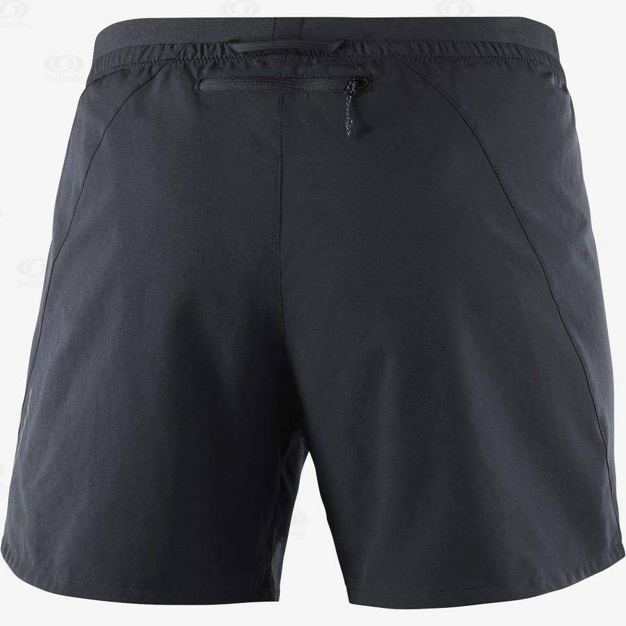 Black Salomon CROSS 5'' Women's Shorts | US-A1640