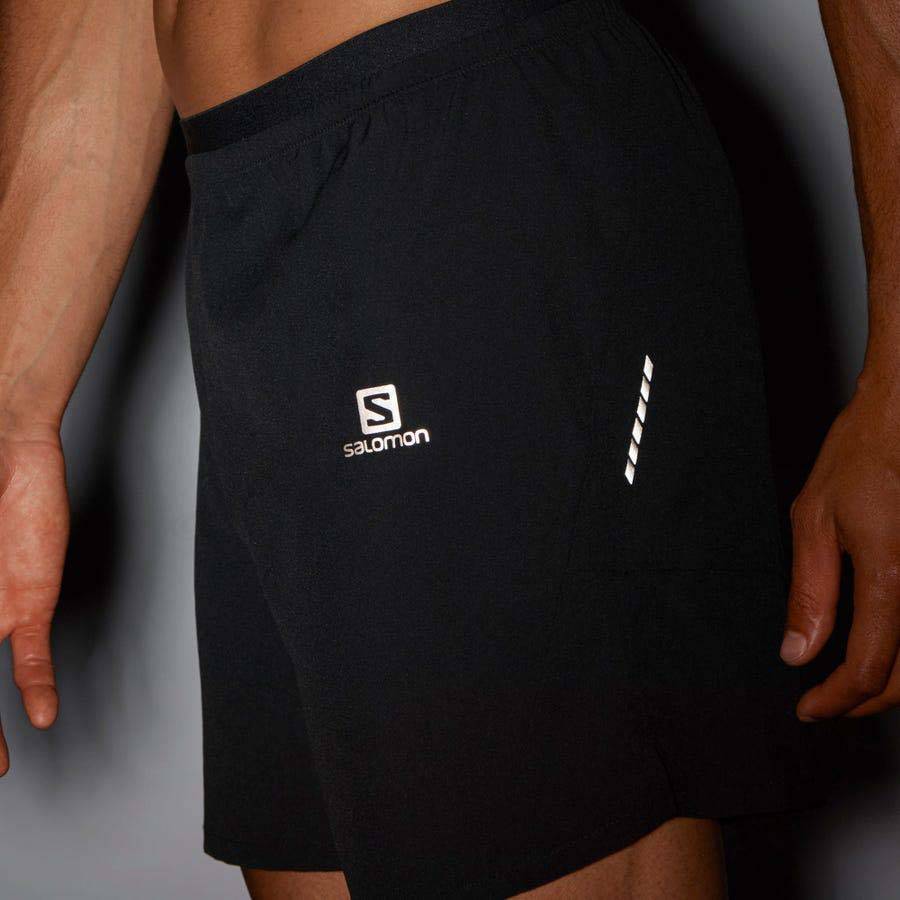 Black Salomon CROSS 7'' NO LINER Men's Shorts | US-L1809