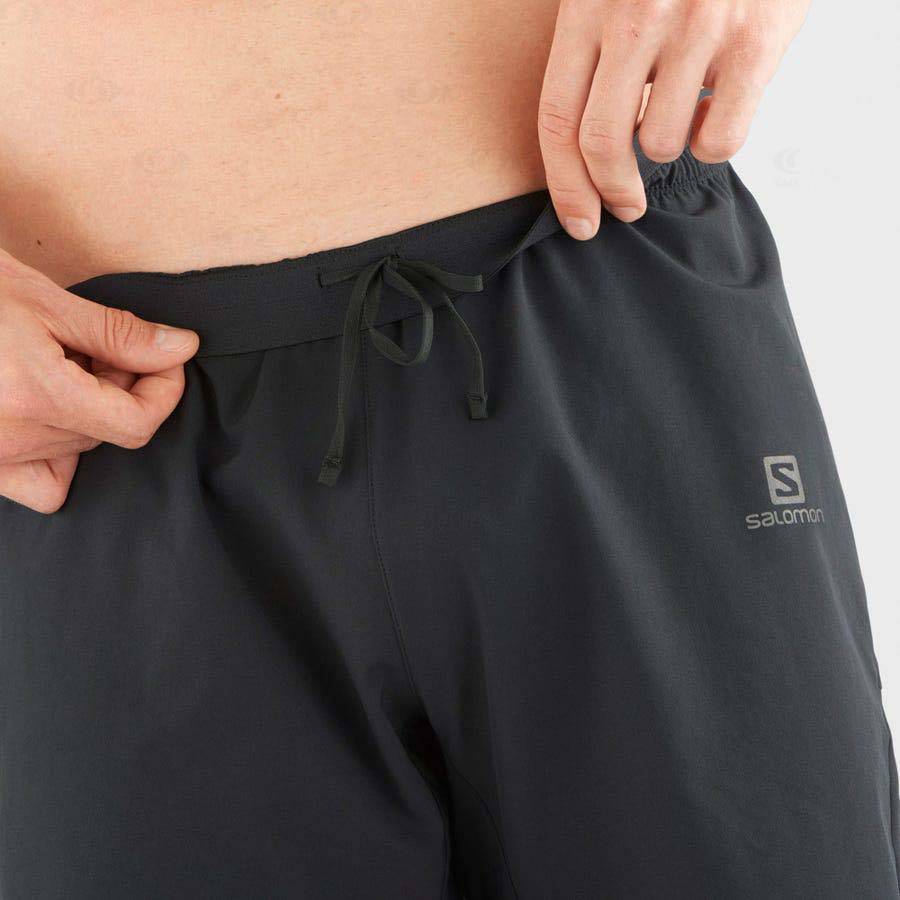 Black Salomon CROSS 7'' NO LINER Men's Shorts | US-L1809