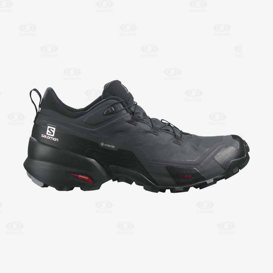 Black Salomon CROSS HIKE GORE-TEX Men\'s Waterproof Shoes | US-N1435