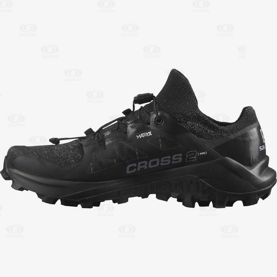 Black Salomon CROSS PRO 2 Women's Trail Running Shoes | US-W3240