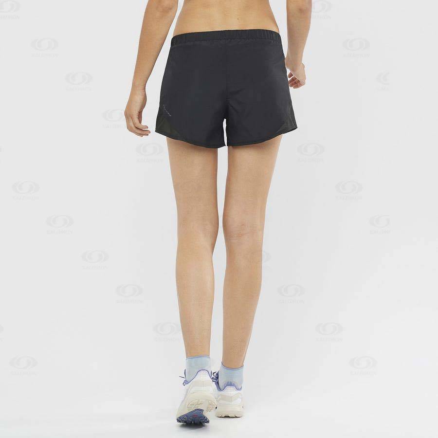 Black Salomon CROSS REBEL 4'' Women's Shorts | US-L1935