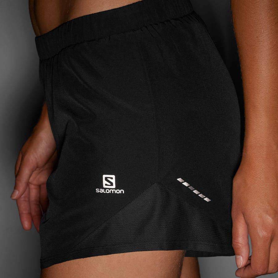 Black Salomon CROSS REBEL 4'' Women's Shorts | US-L1935