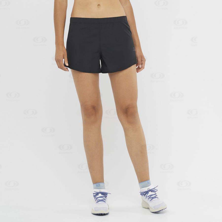 Black Salomon CROSS REBEL 4'' Women's Shorts | US-L1935