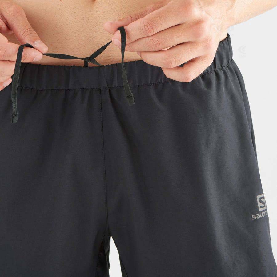 Black Salomon CROSS REBEL 5'' Men's Shorts | US-S2563