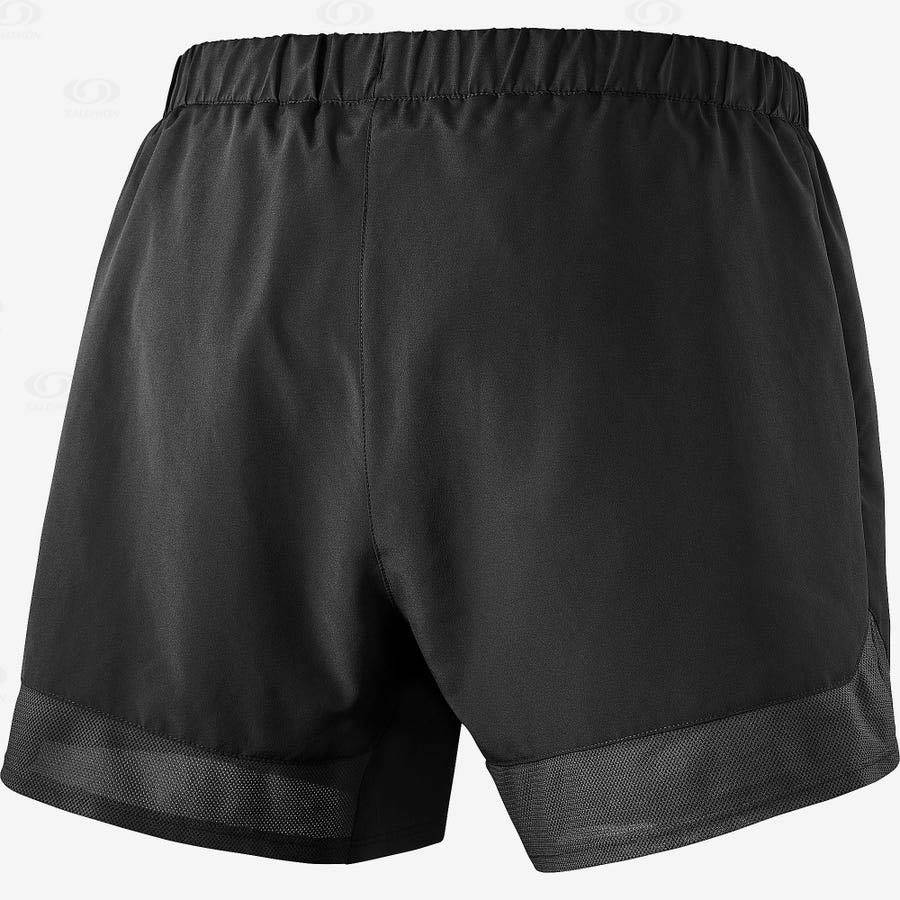 Black Salomon CROSS REBEL 5'' Men's Shorts | US-S2563