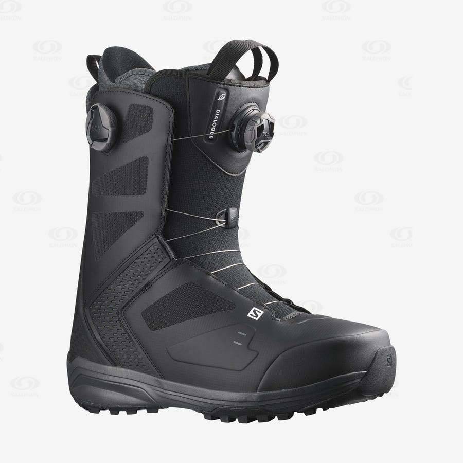 Black Salomon DIALOGUE DUAL BOA WIDE JP Men\'s Ski Boots | US-O1439