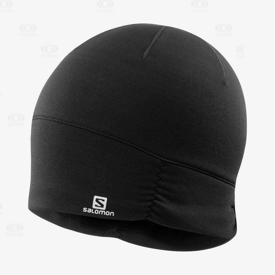 Black Salomon ELEVATE WARM Men\'s Hats | US-O2608