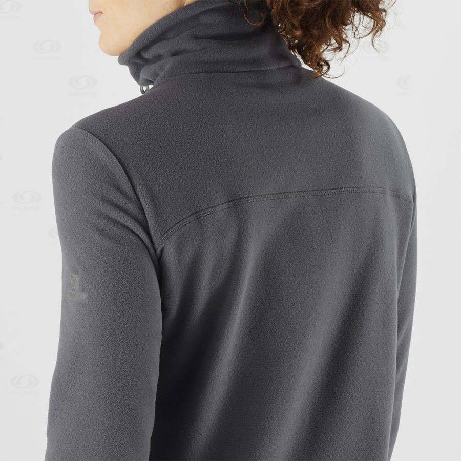 Black Salomon ESSENTIAL COSY FLEECE Women's Hoodie | US-S1380