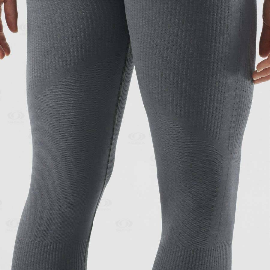 Black Salomon ESSENTIAL SEAMLESS Women's Running Tights | US-S2031