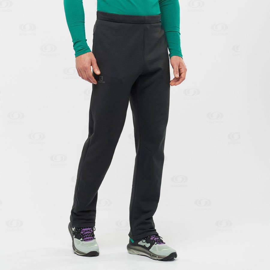 Black Salomon ESSENTIAL WARM FLEECE Men's Pants | US-S2381