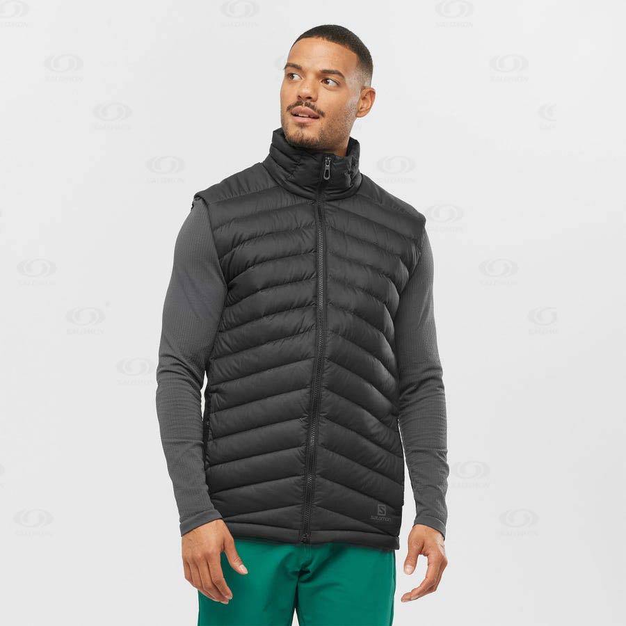 Black Salomon ESSENTIAL XWARM DOWN Men's Insulated Jackets | US-S1058