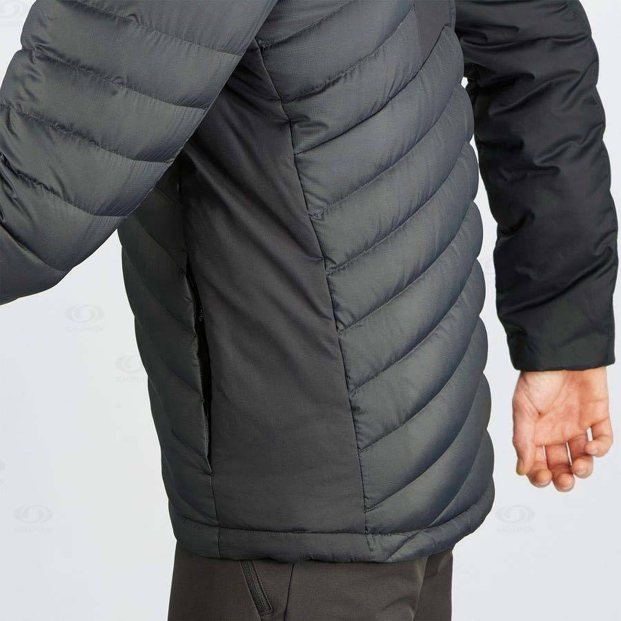 Black Salomon ESSENTIAL XWARM DOWN Men's Insulated Jackets | US-S1814