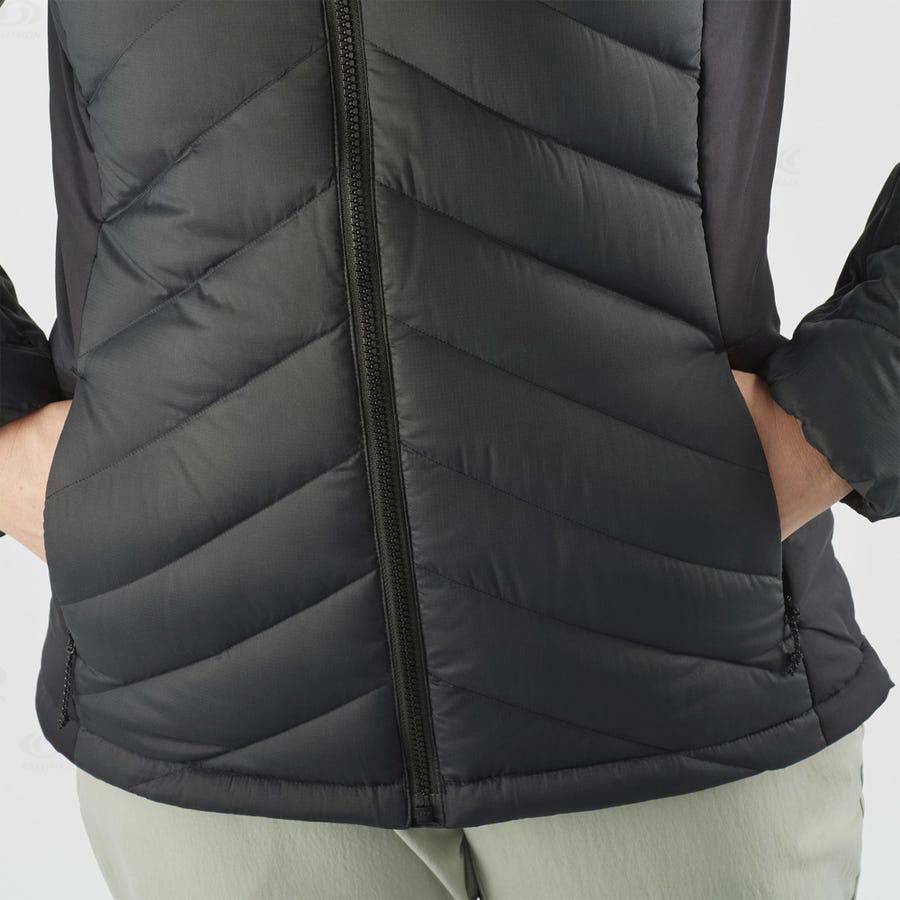 Black Salomon ESSENTIAL XWARM DOWN Women's Insulated Jackets | US-L1655