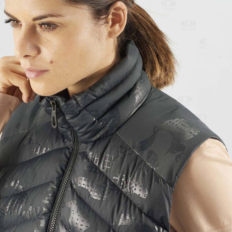 Black Salomon ESSENTIAL XWARM DOWN Women's Insulated Jackets | US-S1282