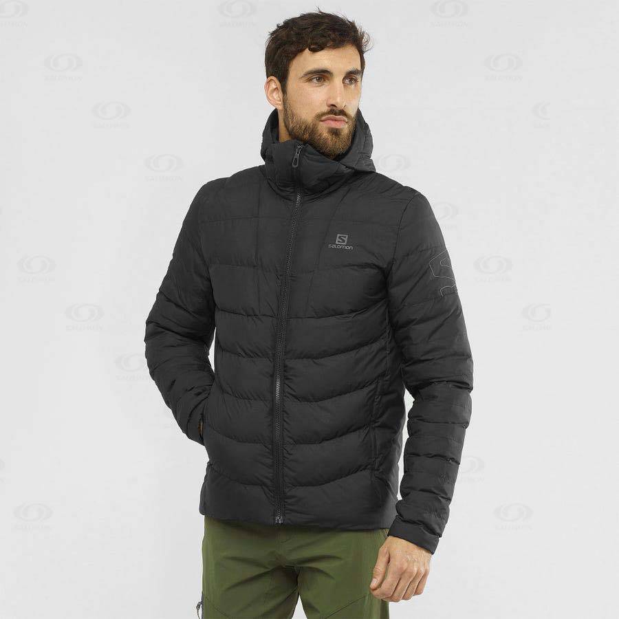 Black Salomon ESSENTIAL XWARM INSULATED Men's Insulated Jackets | US-L1417