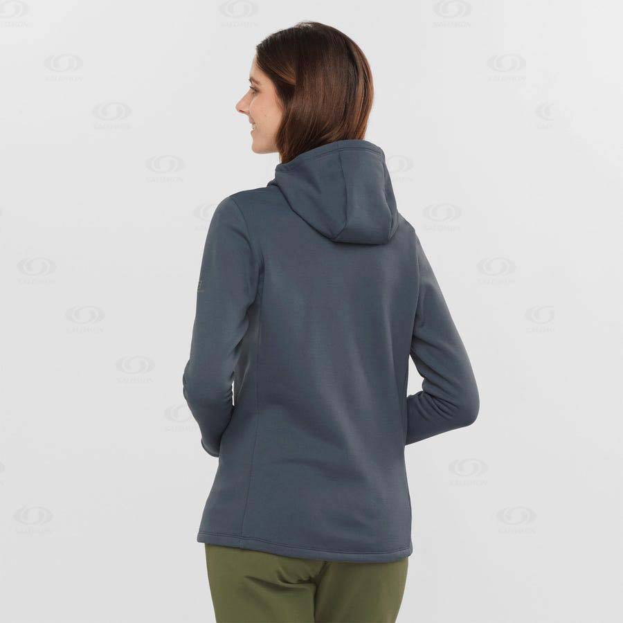 Black Salomon ESSENTIAL XWARM Women's Hoodie | US-N1302