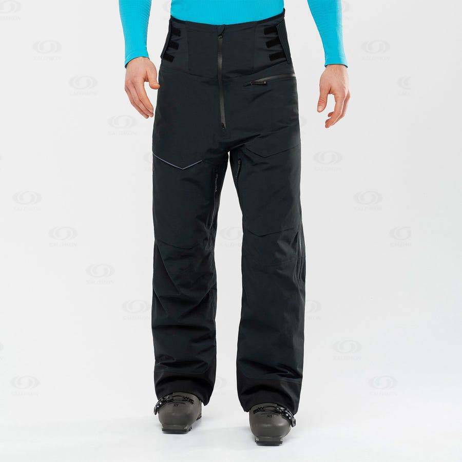 Black Salomon GRAVITY GORE-TEX Men's Ski Pants | US-S2444