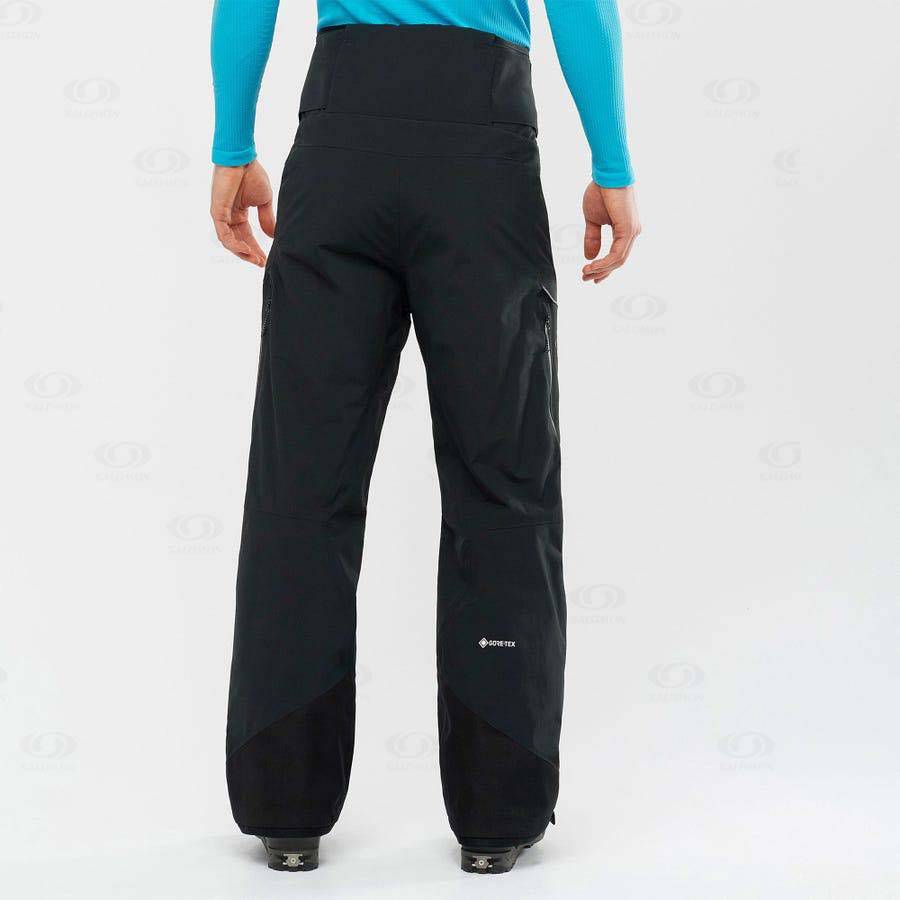 Black Salomon GRAVITY GORE-TEX Men's Ski Pants | US-S2444