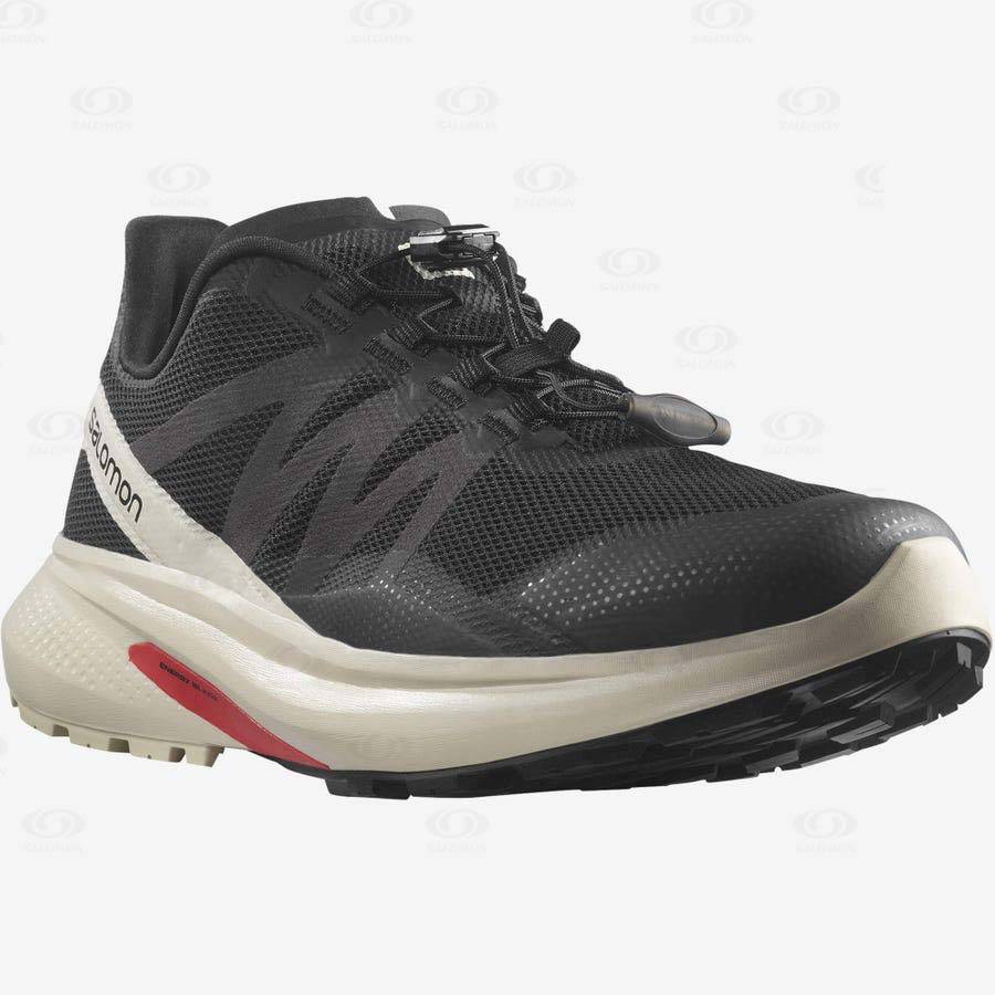 Black Salomon HYPULSE Men's Trail Running Shoes | US-W1010