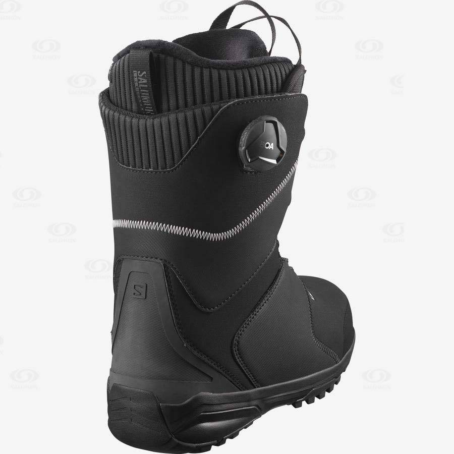 Black Salomon KIANA DUAL BOA Women's Ski Boots | US-N1624