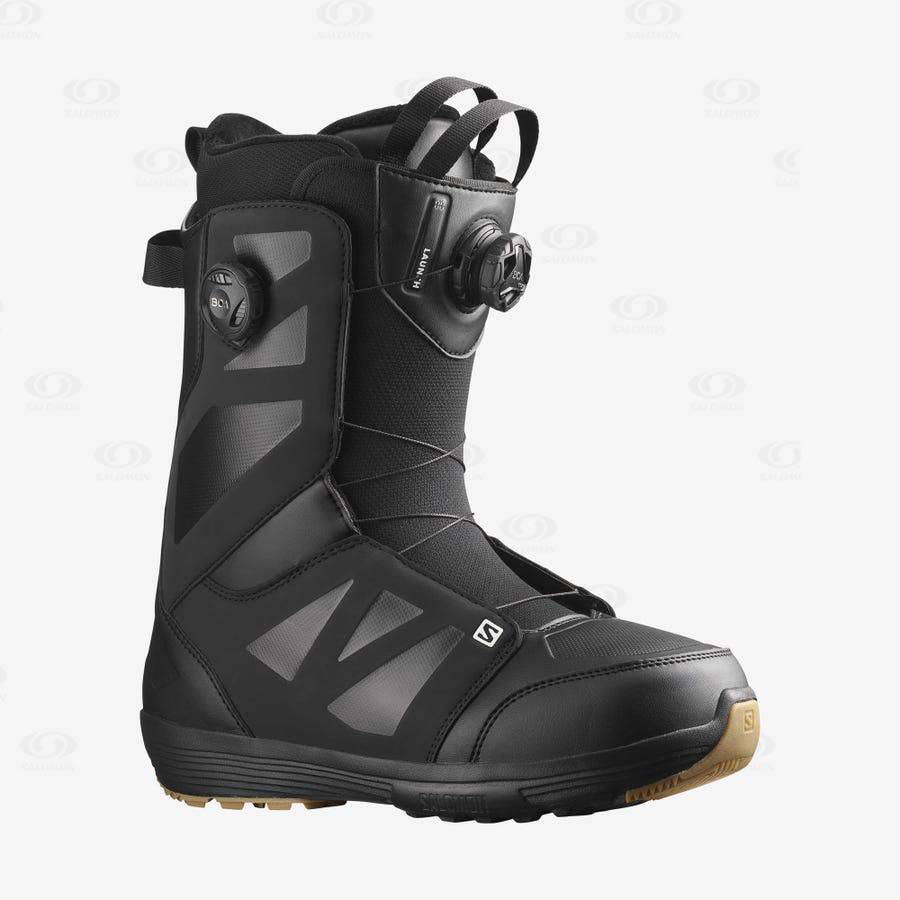 Black Salomon LAUNCH BOA SJ BOA Men\'s Ski Boots | US-L1347