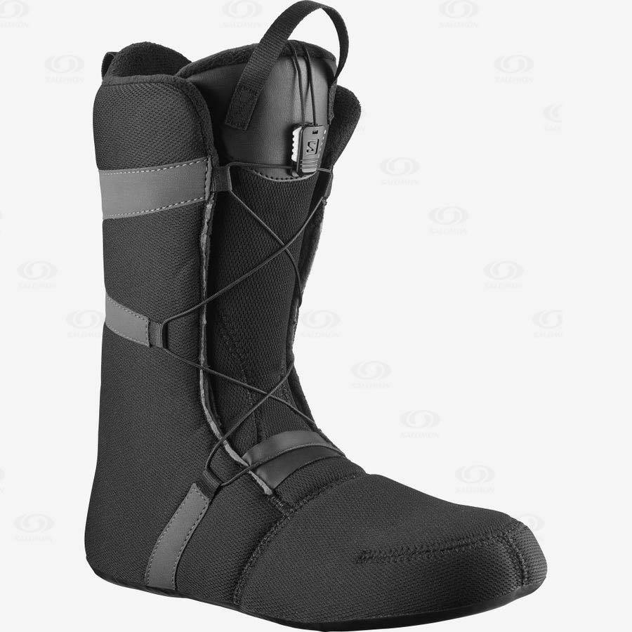 Black Salomon LAUNCH BOA SJ BOA Men's Ski Boots | US-N1967