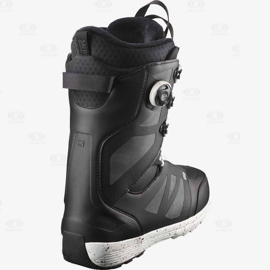 Black Salomon LAUNCH LACE BOA SJ Men's Ski Boots | US-M1412