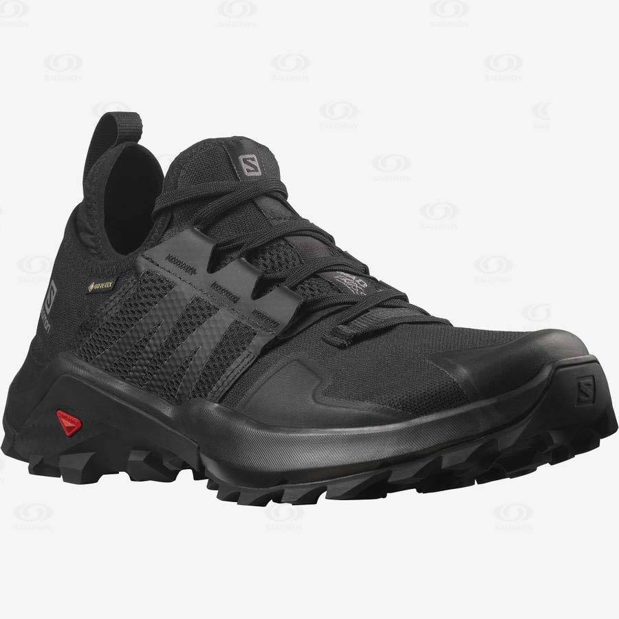 Black Salomon MADCROSS GORE-TEX Men's Trail Running Shoes | US-M1895