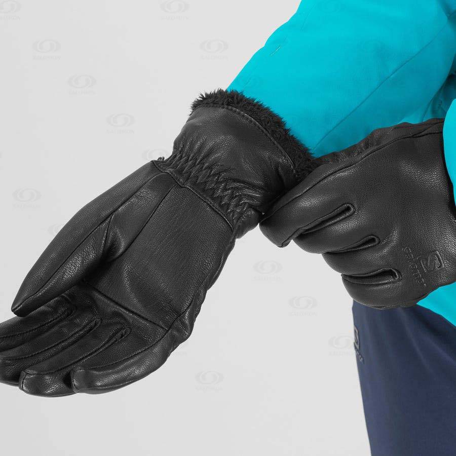 Black Salomon NATIVE Women's Gloves | US-O2398