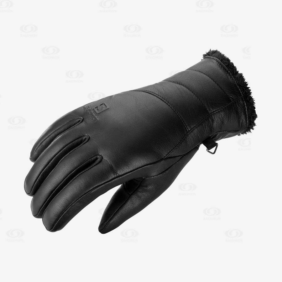 Black Salomon NATIVE Women\'s Gloves | US-O2398