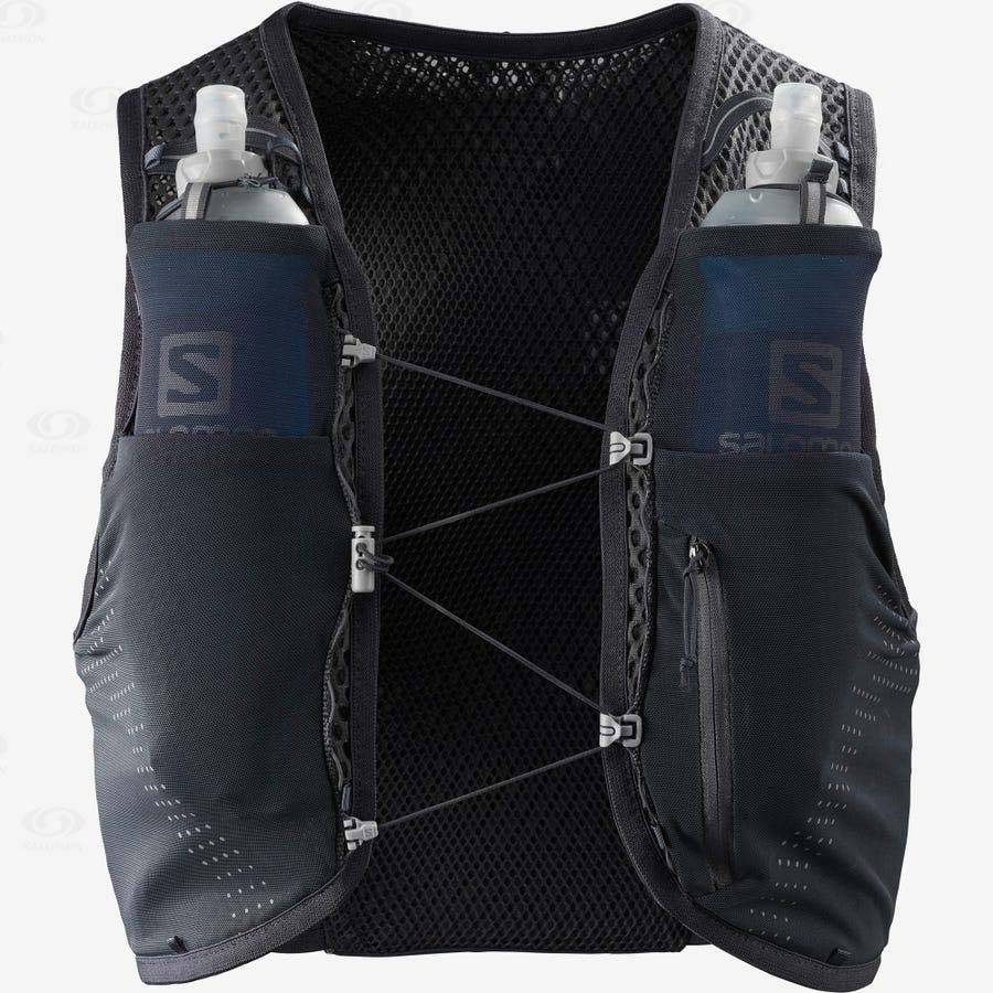 Black Salomon NOCTURN ACTIVE SKIN 4 Men's Running Packs | US-S2150