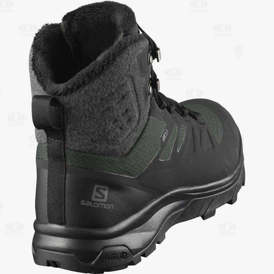 Black Salomon OUTBLAST THINSULATE™ CLIMASALOMON™ WATERPROOF Women's Hiking Shoes | US-O1425