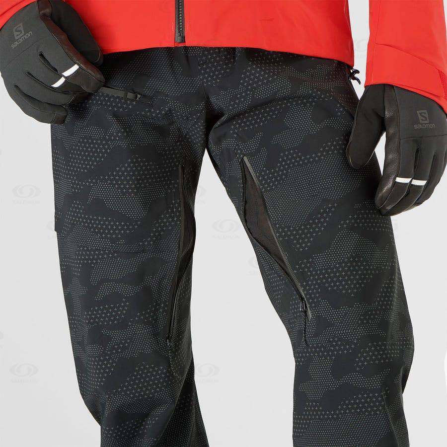 Black Salomon OUTLAW 3L Men's Ski Pants | US-O1537