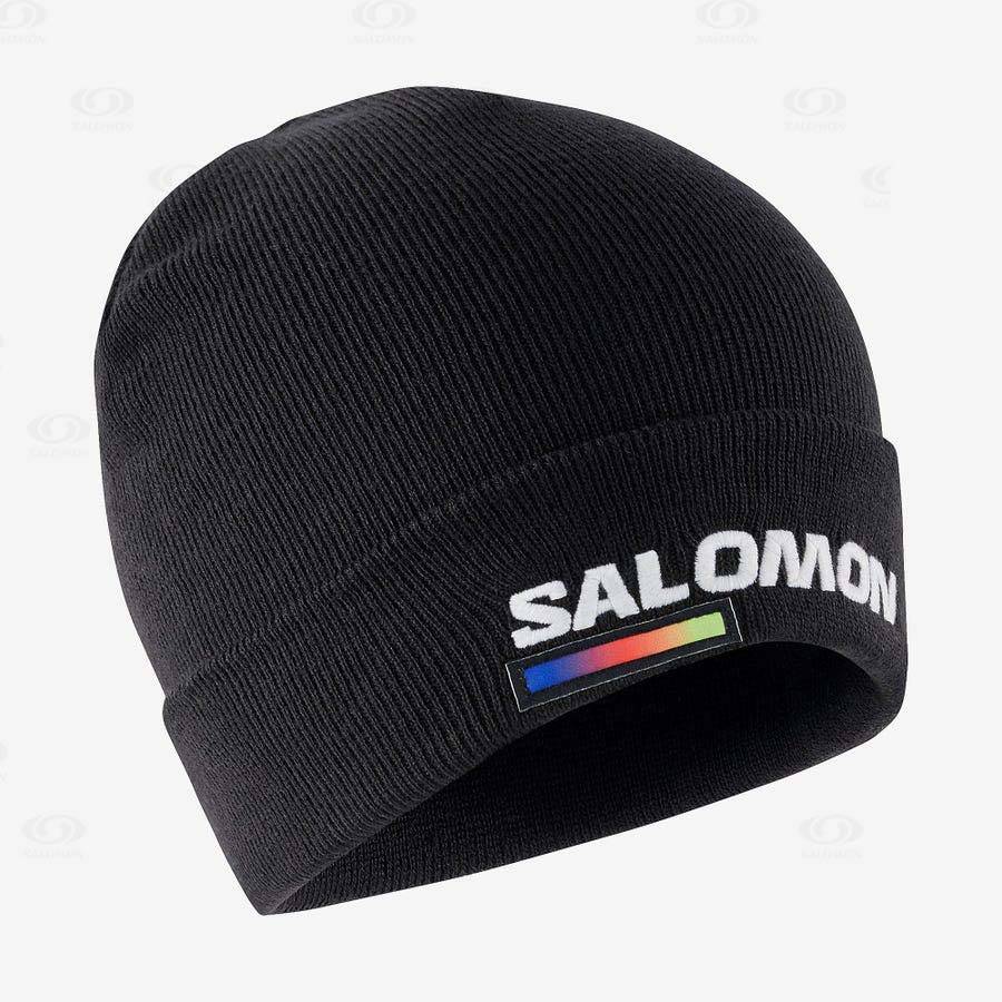 Black Salomon OUTLIFE LOGO Men\'s Hats | US-O1868