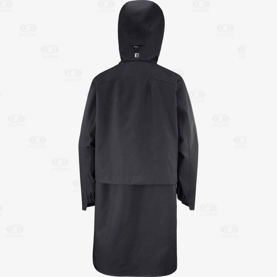 Black Salomon OUTLIFE WP COMMUTER PARKA W Women's Waterproof Jackets | US-S1352