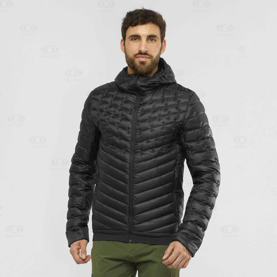 Black Salomon OUTLINE DOWN Men's Insulated Jackets | US-O2365