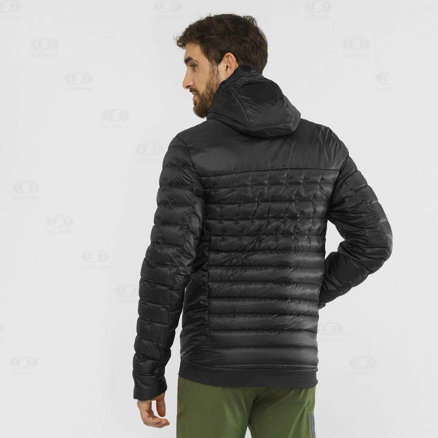 Black Salomon OUTLINE DOWN Men's Insulated Jackets | US-O2365