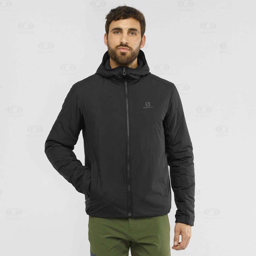 Black Salomon OUTRACK INSULATED Men's Insulated Jackets | US-W3050