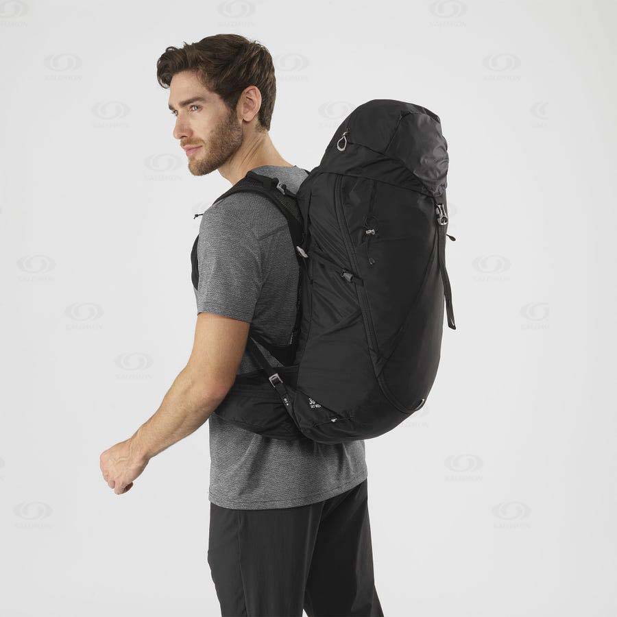 Black Salomon OUT WEEK 38+6 Men's Backpacks | US-M2322