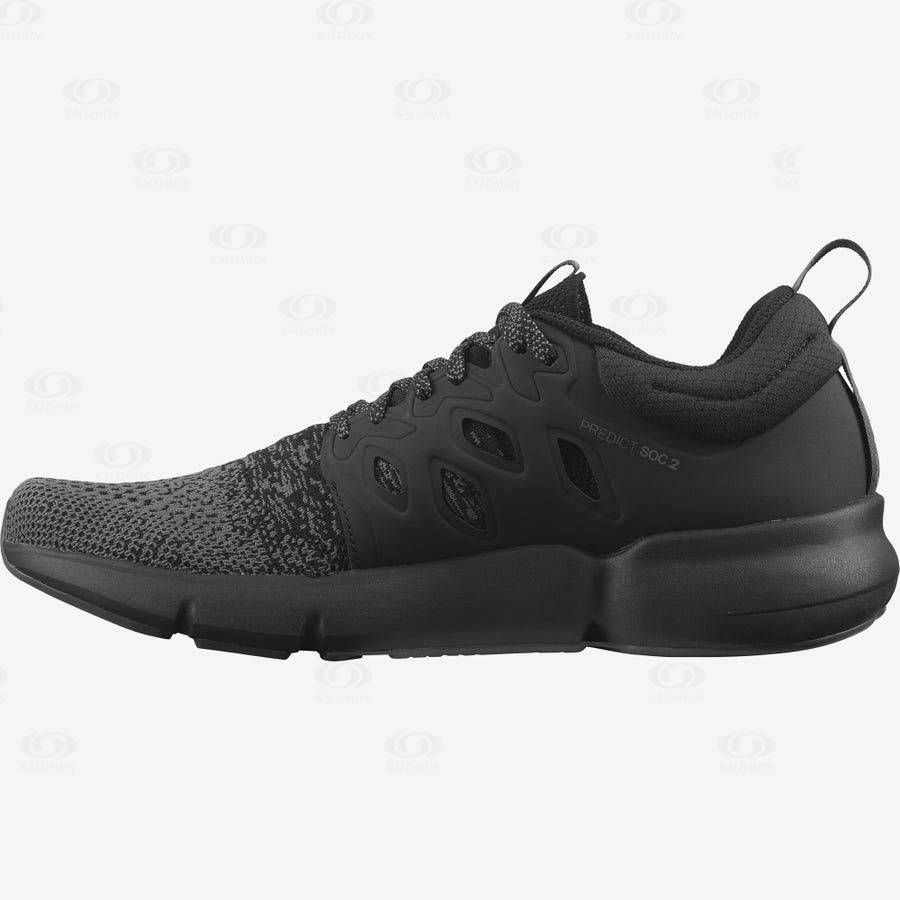 Black Salomon PREDICT SOC 2 Men's Running Shoes | US-O1819