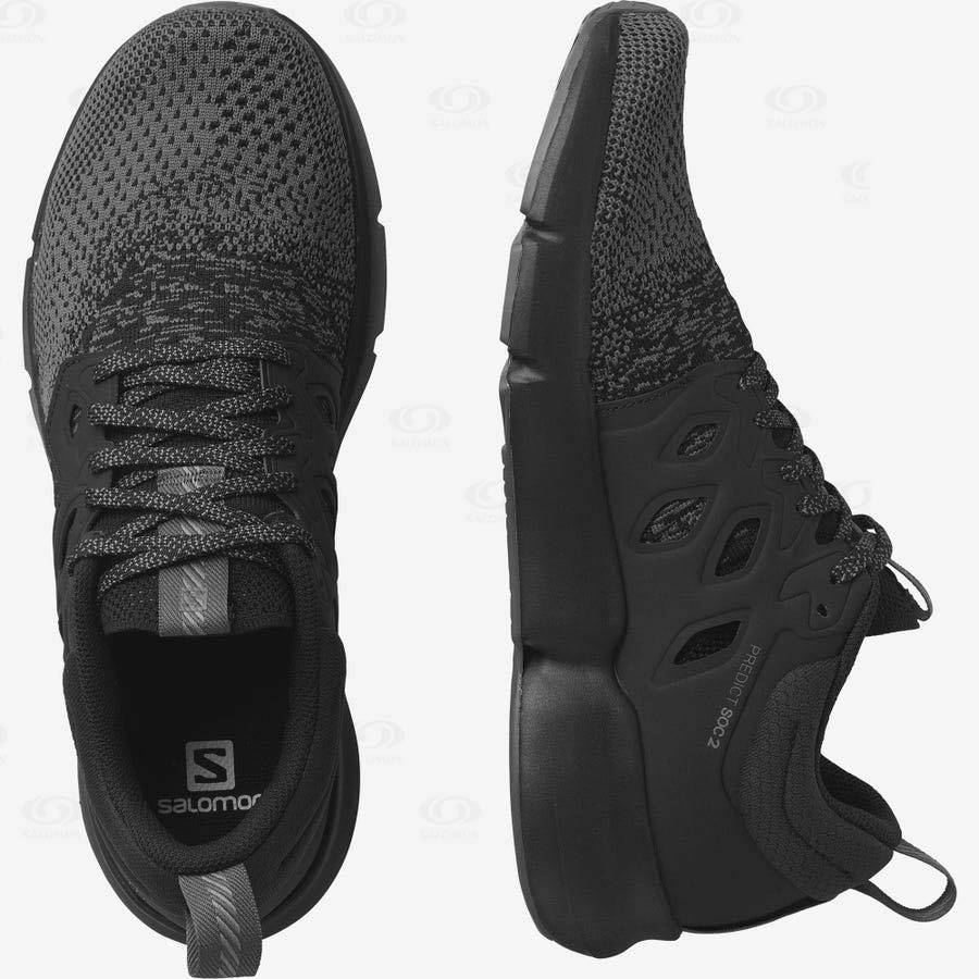 Black Salomon PREDICT SOC 2 Men's Running Shoes | US-O1819