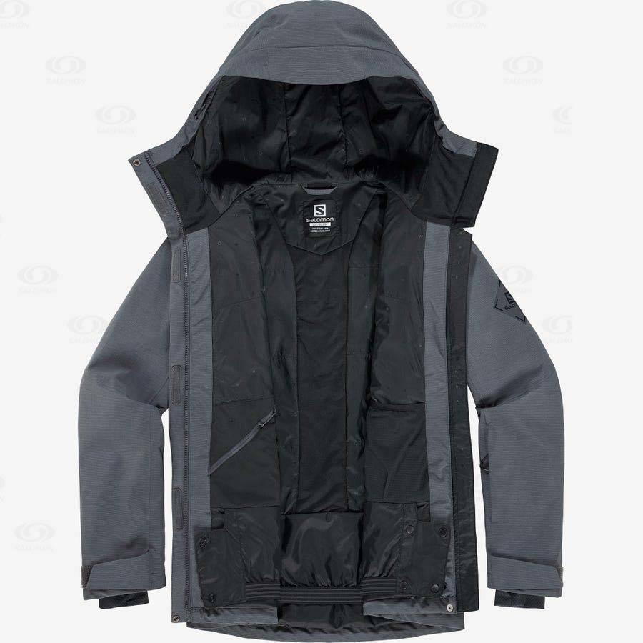 Black Salomon PROOF LIGHT Women's Ski Jackets | US-M2567