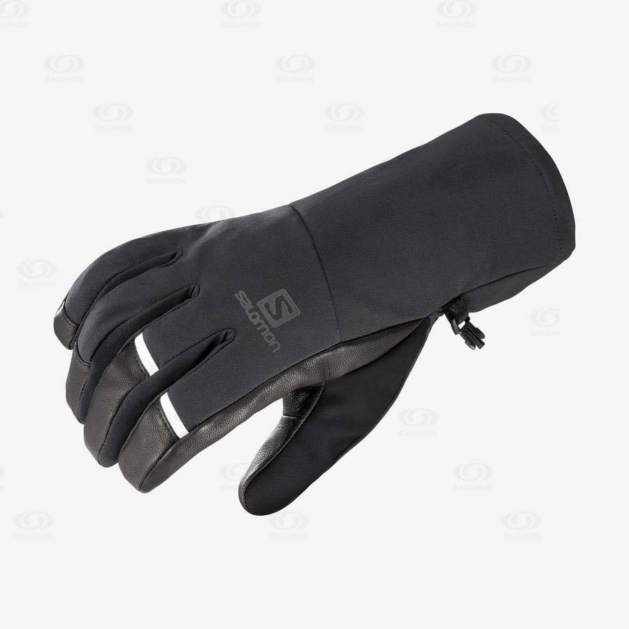 Black Salomon PROPELLER 3IN1 GORE-TEX Men\'s Gloves | US-W1090