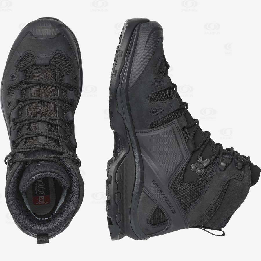 Black Salomon QUEST 4D GORE-TEX FORCES 2 EN Men's Forces Boots | US-O2575